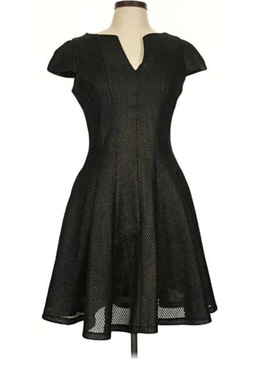 julia jordan Dresses & Skirts - Julia Jordan Metallic Dress Black 10 L Dark Romantic Ethereal Fairy Formal Goth